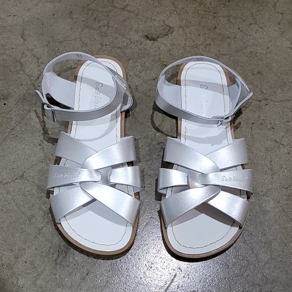 Salt Water Sandals Silver 8 - Picture 3 of 7